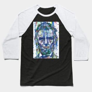 ABRAHAM LINCOLN watercolor and ink portrait Baseball T-Shirt